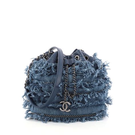 chanel denim bucket bag|cheapest Chanel bag 2020.